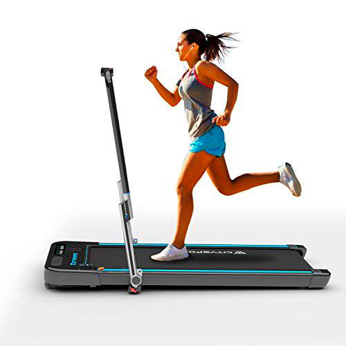 Cinta de Correr Caminar Plegable con Apoyabrazos y Control Remoto Controlables