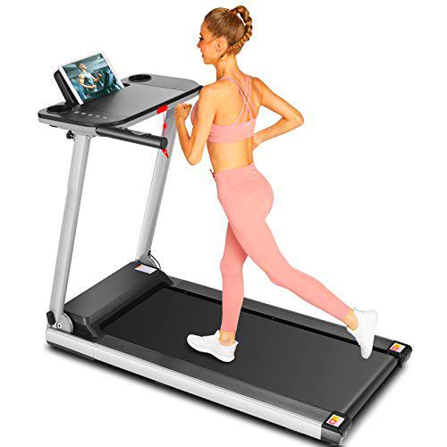 ANCHEER Cinta de Correr para el hogar Treadmill Plegable con Estante y Bluetooth