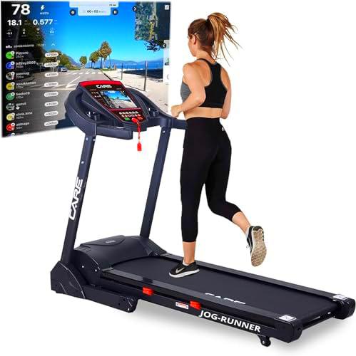 CARE FITNESS Jog Runner - Alfombra de correr eléctrica reclinable y plegable